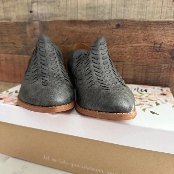 NIB Mi.iM Ashley Leather Braided Ankle Bootie Shootie - Picture 3 of 6